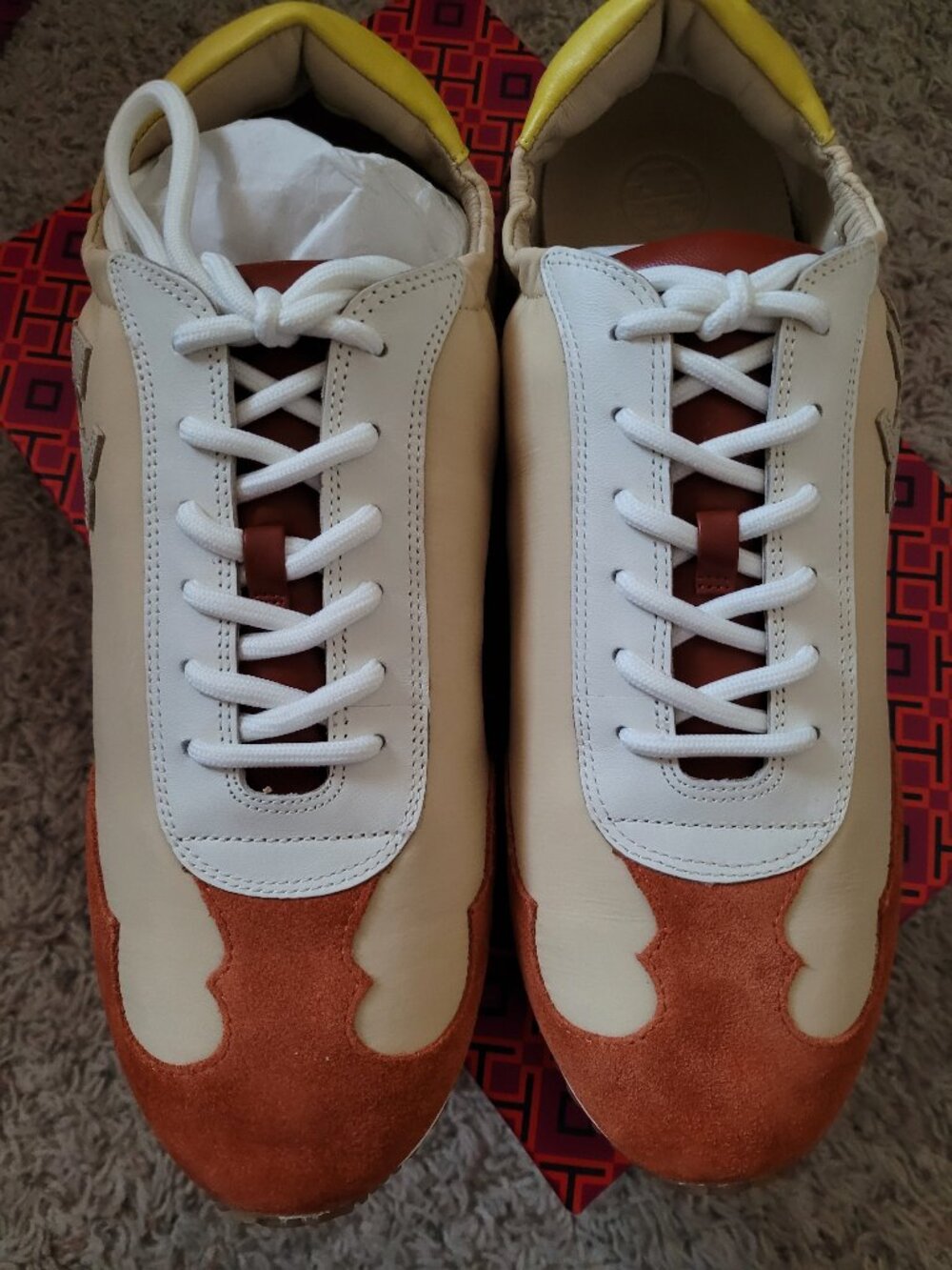 NIB Tory Burch Sneaker - Nylon/Calf Leather - 9.5